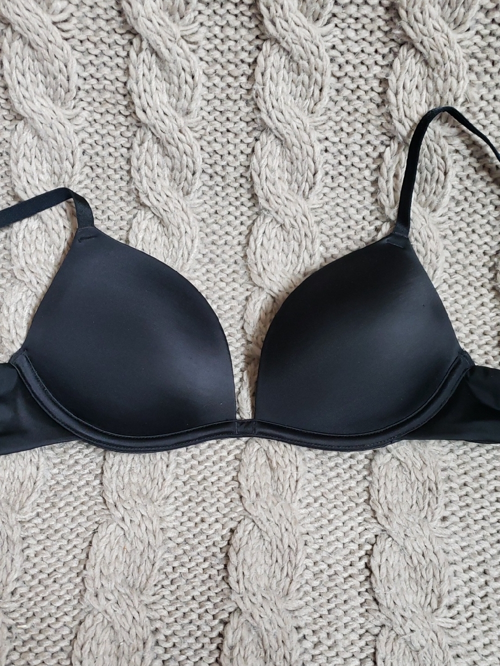 Auden Black Smooth T-Shirt Bra